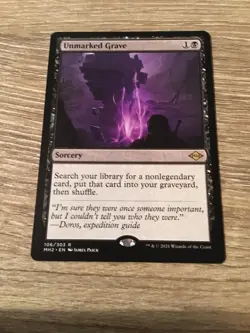 1x Unmarked Grave -Near Mint- Modern Horizons 2 MTG 1B - Image 1