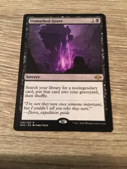 1x Unmarked Grave -Near Mint- Modern Horizons 2 MTG 1B - Image 2