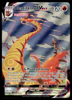 Pokemon TCG Lost Origin Trainer Gallery #TG15/TG30 Centiskorch VMAX Holo NM - Image 1