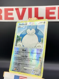 Pokemon TCG Snorlax Diamond & Pearl Reverse Holo Rare Card #37/130 - HP - Image 3