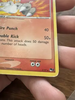 POKEMON TCG BLAZIKEN 1/17 HOLO RARE LP POP SERIES 1 - Image 5