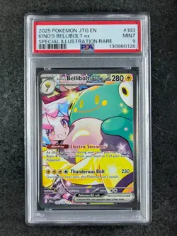 2025 Pokemon IONO'S BELLIBOLT EX 183/159 Journey Together SIR Holo ENG PSA 9 - Image 1
