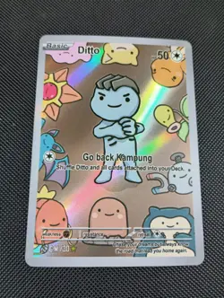 After Skool Hobby Ditto Machop 30 Series 2 Holo Pokemon Fan Art Genetic Mystery - Image 1