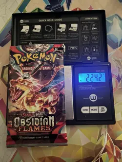 VERY HEAVY! 22.42 Gram Obsidian Flames Pokemon TCG Factory Sealed Booster Pack! - Image 1