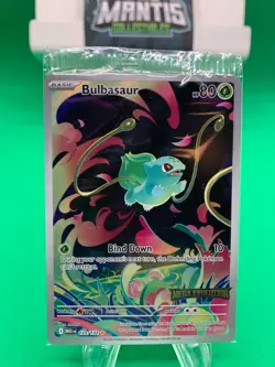 Pokemon Bulbasaur 133 /132 TCG Mega Evolution Stamped Promo Card NEW AND SEALED - Image 1