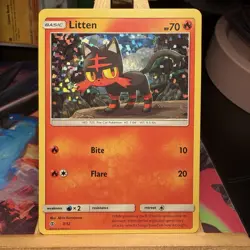 Litten 3/12 McDonald's Promo Holo Rare 2017 Pokemon TCG NM - Image 1