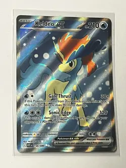Pokemon Keldeo EX Full Art Ultra Rare Card 159/086 English White Flare - Image 1
