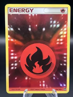 Pokemon TCG Fire Energy 104/108 Power Keepers Holo Rare - Image 1