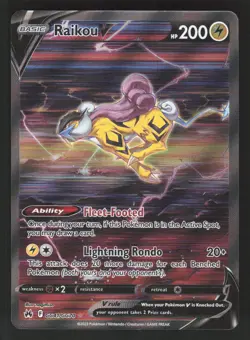 Raikou V GG41/GG70 Pokemon TCG Crown Zenith: Galarian Gallery NM - Image 1