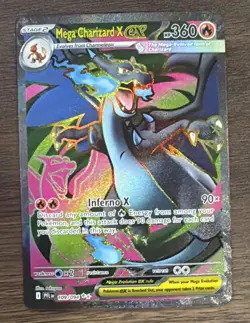 Mega Charizard X Ex 109/94 Ultra Rare Full Art Phantasmal Flames Pokemon Tcg - Image 1