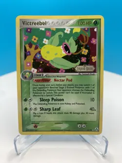 Pokemon Victreebel 13/92 Legend Maker Reverse Holo Stamped *PARTIAL SWIRL* NM/LP - Image 1