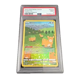 2023 Pokemon Crown Zenith Ditto Galarian Gallery #GG22/GG70 PSA 9 - Image 1