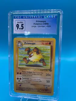 Pokemon TCG, Primeape, Jungle Unlimited, 43/64, Graded 9.5 with CGC - Image 1