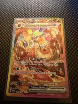 Pokemon TCG Prismatic Evolutions Flareon EX 146/131 Special Illustration Rare - Image 1