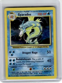 1999 Pokemon—Gyarados #6 Base Set—Rare Holo [Moderately Played] - Image 1