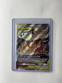 Pokemon TCG Espeon & Deoxys GX Tag Team SM240 Black Star Promo Full Art Holo - Image 4