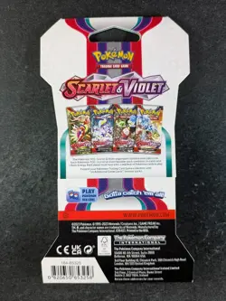 2023 Pokemon Scarlet & Violet Sleeved Booster Pack Factory Sealed English - Image 2