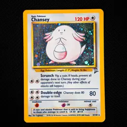 1999-2000 Chansey Pokemon Base Set 2 - 3/130 Holo Rare Vintage WoTC LP/MP - Image 1