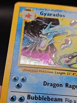 Pokemon 1995 Gyarados TCG Base Set Holo Rare Card #6/102 Vintage - Image 4