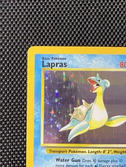 Lapras 10/62 Fossil Holo Rare Card 1999 Edition Pokemon TCG MP/LP - Image 2