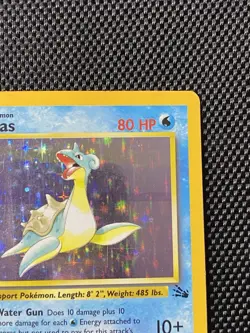 Lapras 10/62 Fossil Holo Rare Card 1999 Edition Pokemon TCG MP/LP - Image 3