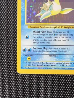 Lapras 10/62 Fossil Holo Rare Card 1999 Edition Pokemon TCG MP/LP - Image 5