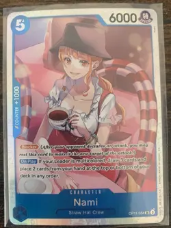 One Piece Card Game TCG - Nami OP11-054 A Fist Of Divine Speed SR English Holo - Image 1