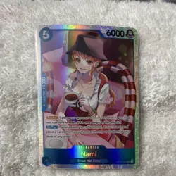 One Piece CCG Nami Character Card OP11-054 Holo English 6000 Power - Image 1