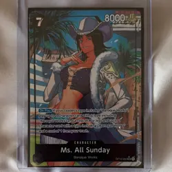 One Piece CCG Ms. All Sunday OP14-084 Character Card 8000 Power - Image 1