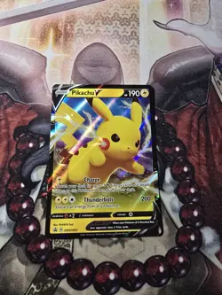 Pikachu V SWSH061 - Black Star Promo - Ultra Rare Pokemon Card - LP - Image 1
