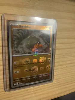 Dwebble 051/086 Pokemon TCG Black Bolt English Holo Card Masterball Condition - Image 1