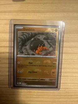 Dwebble 051/086 Pokemon TCG Black Bolt English Holo Card Masterball Condition - Image 2