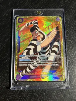 Mr.2 Bon Kurei Bentham EB01-061 SECRET RARE One Piece Card Game FOIL NM - Image 1