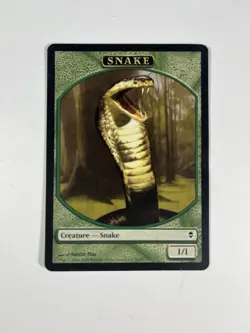Snake Token #10 Zendikar ZEN Magic MTG Magic The Gathering Card - Image 1