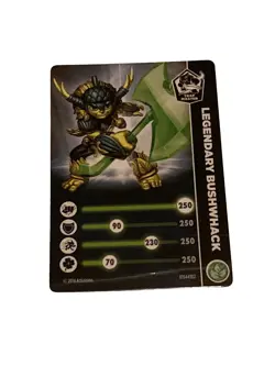 Legendary Bushwhack Skylanders Trap Team Stat Card Only - Image 1