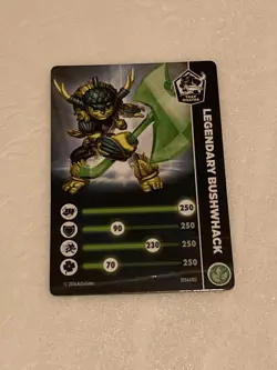Legendary Bushwhack Skylanders Trap Team Stat Card Only - Image 3