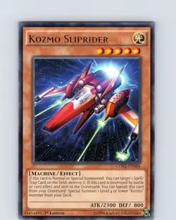 Yu-Gi-Oh TCG Kozmo Sliprider CORE-EN084 1st Edition Regular Rare Card NM - Image 1