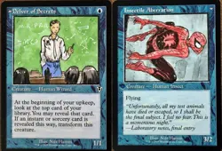 Delver of Secrets X1 Altered Art Hand Painted MTG Magic the Gathering Anime Girl - Image 1