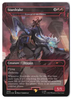 Stardrake - Scourge of the Throne (Borderless) 1033 SLD MTG NM Foil - Image 1