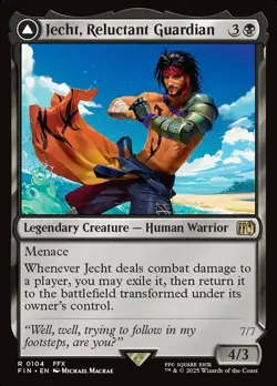 MTG Final Fantasy *FOIL* R Jecht, Reluctant Guardian #0104 - Image 1