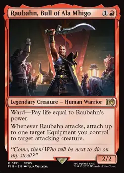 MTG Final Fantasy *FOIL* R Raubahn, Bull of Ala Mhigo #0151 - Image 1