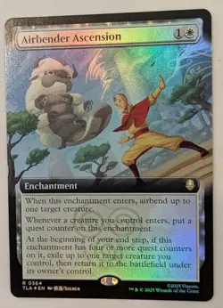 Airbender Ascension x1, Foil, Extended Art, NM, Avatar: The Last Airbender #364 - Image 3