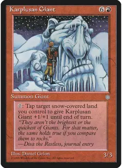 Karplusan Giant MTG NM - Ice Age - Image 1