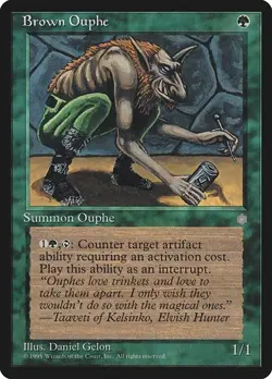 Brown Ouphe MTG NM - Ice Age - Image 1