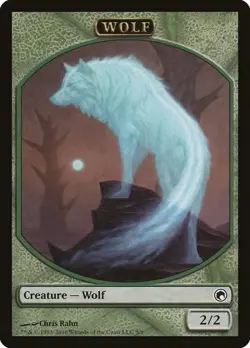 Wolf Token [Scars of Mirrodin Tokens] Lightly Played - Image 1