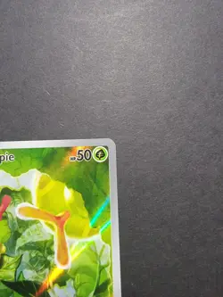 Pokemon Caterpie Full Art Rare Holo Scarlet & Violet 151 172/165 2023 50HP - Image 3