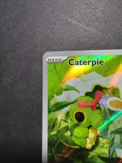 Pokemon Caterpie Full Art Rare Holo Scarlet & Violet 151 172/165 2023 50HP - Image 5