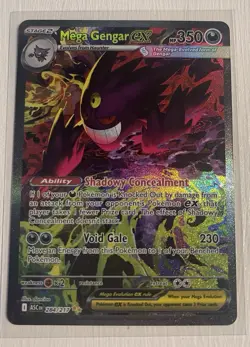 Mega Gengar EX 284/217 SIR Full Art Pokemon Ascended Heroes Shiny Hologram - Image 1