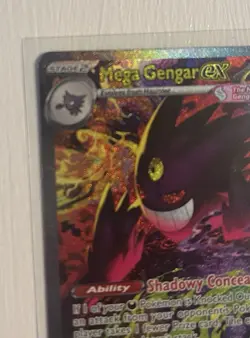 Mega Gengar EX 284/217 SIR Full Art Pokemon Ascended Heroes Shiny Hologram - Image 5