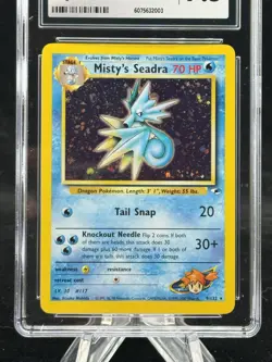 Misty's Seadra #9 Holo Prerelease 2000 Gym Heroes Pokemon CGC 7.5 💦 - Image 2